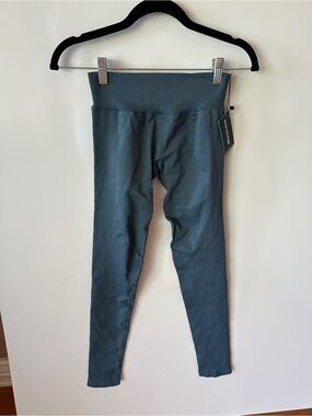 High-Waist Slate Blue Leggings